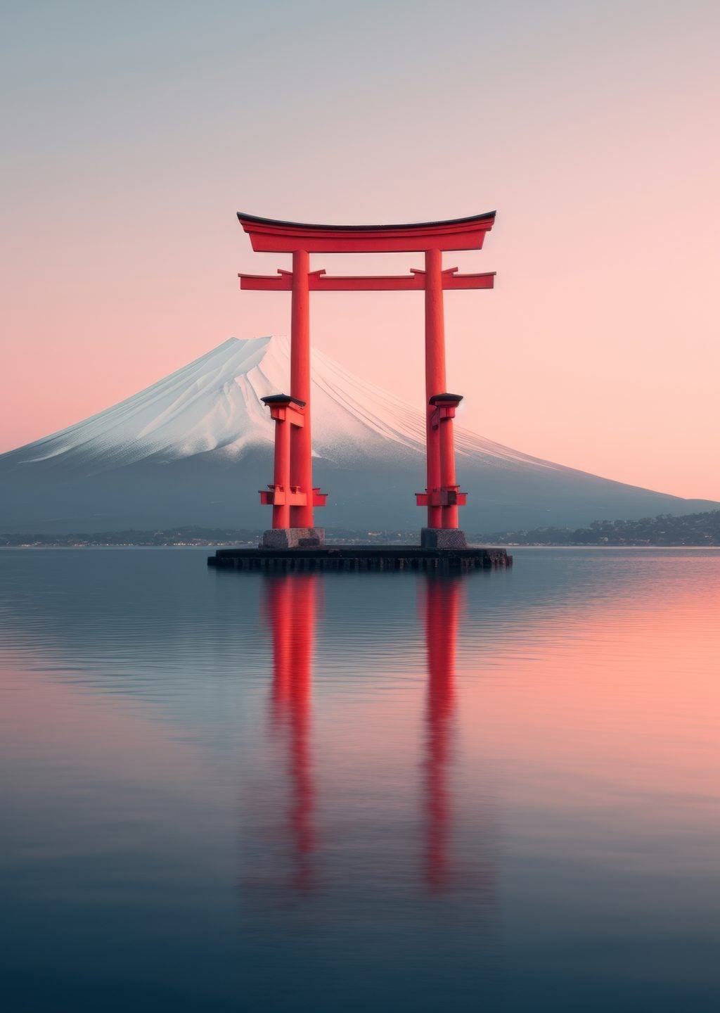 Fuji Dağı ve Torii Kapısı