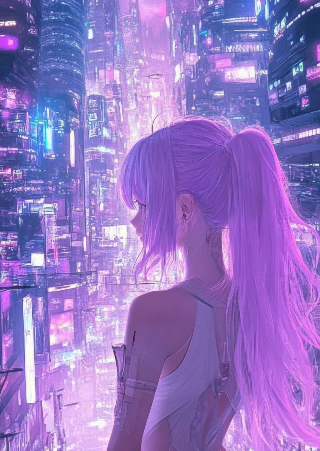 Cyberpunk Şehir Manzarası