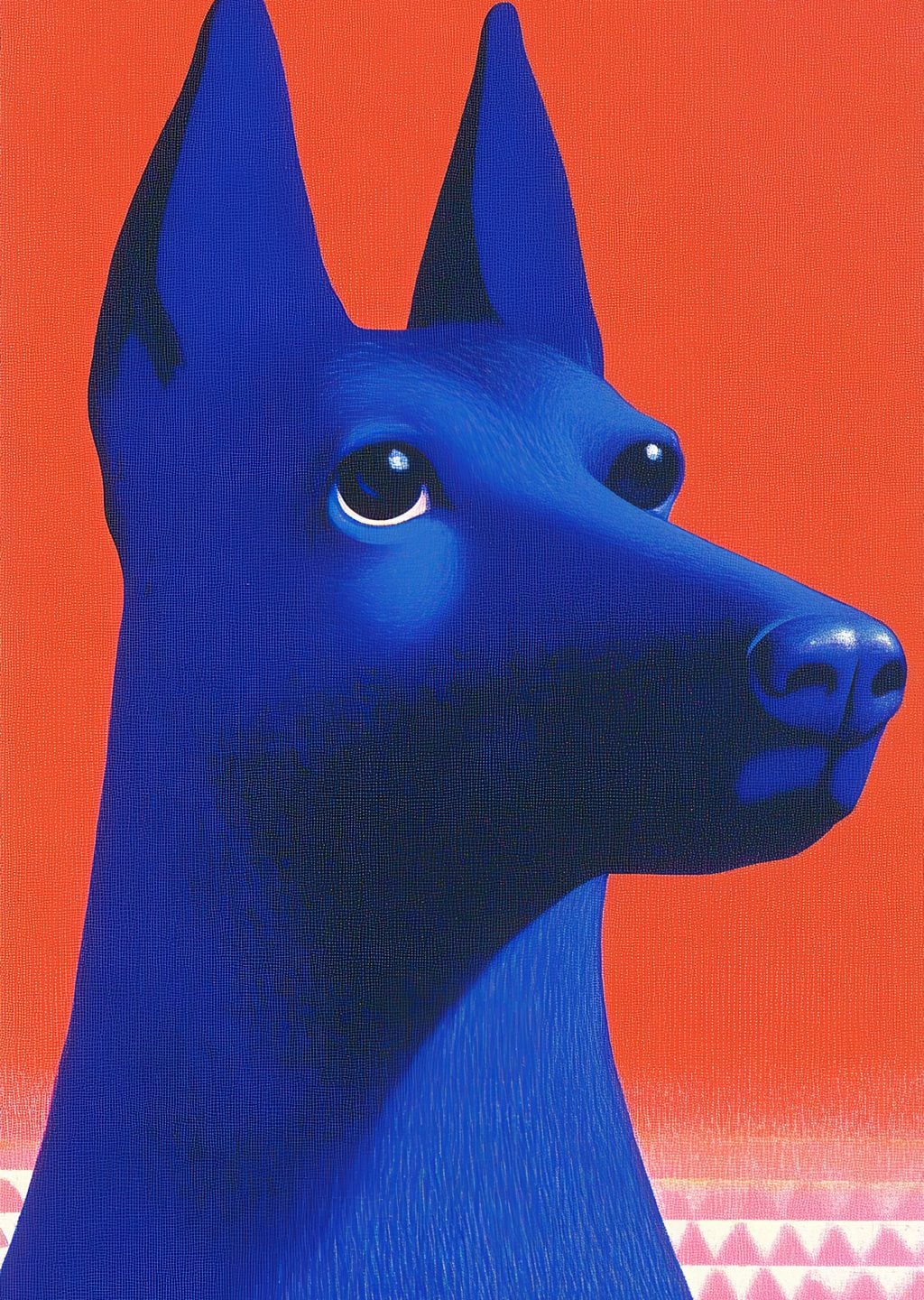 Mavi Köpek: Soyut Sanat Eseri
