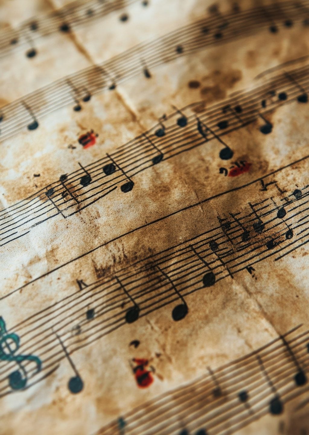 Vintage Müzik Notaları
