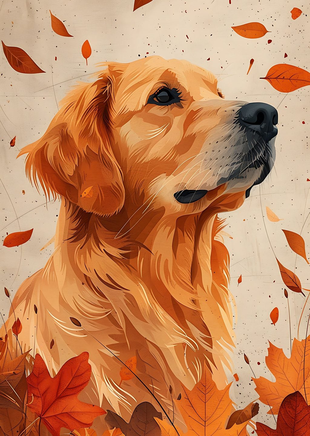 Sonbahar Rüyası: Golden Retriever
