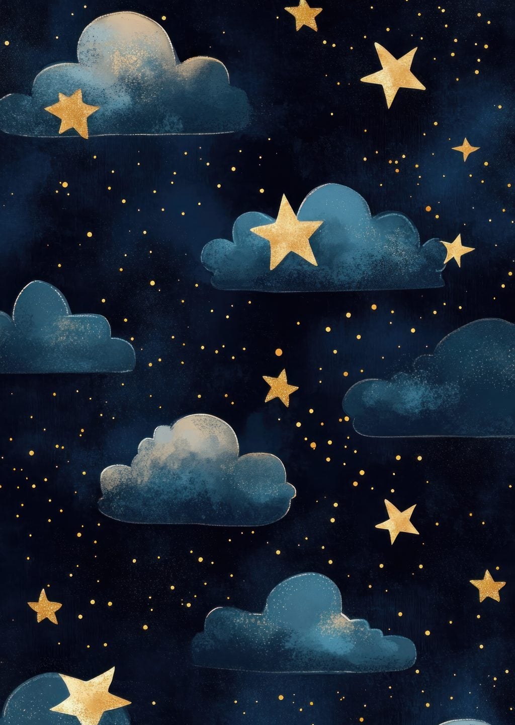 Gece Gökyüzü: Yıldızlar ve Bulutlar