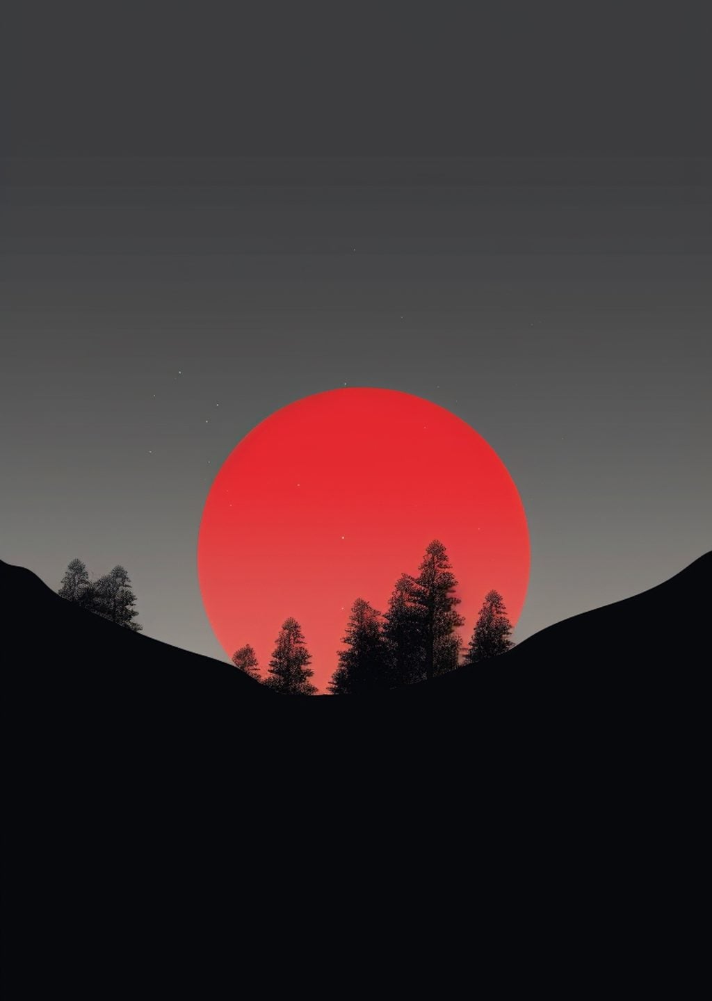 Minimalist Gün Batımı Manzarası