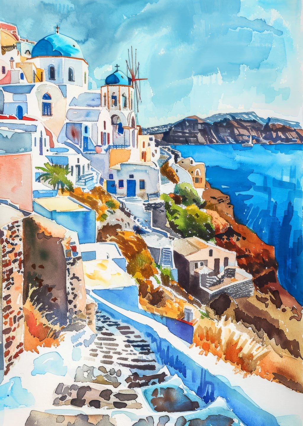 Santorini Manzarası