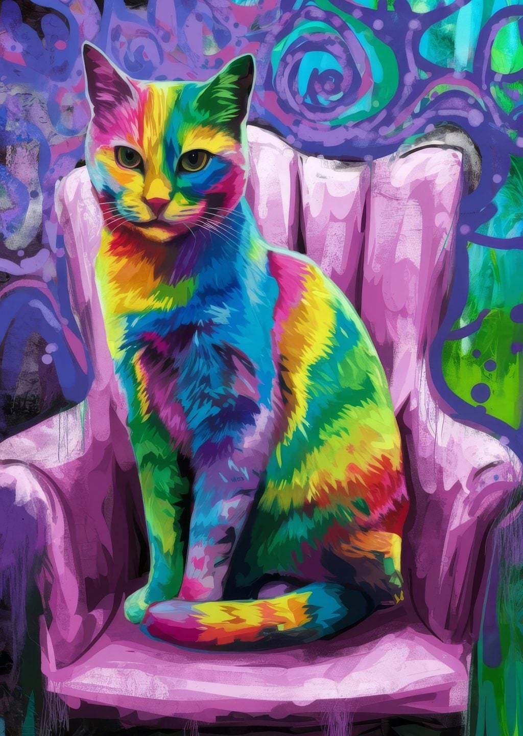 Renkli Kedi: Sanatın Canlı Yüzü
