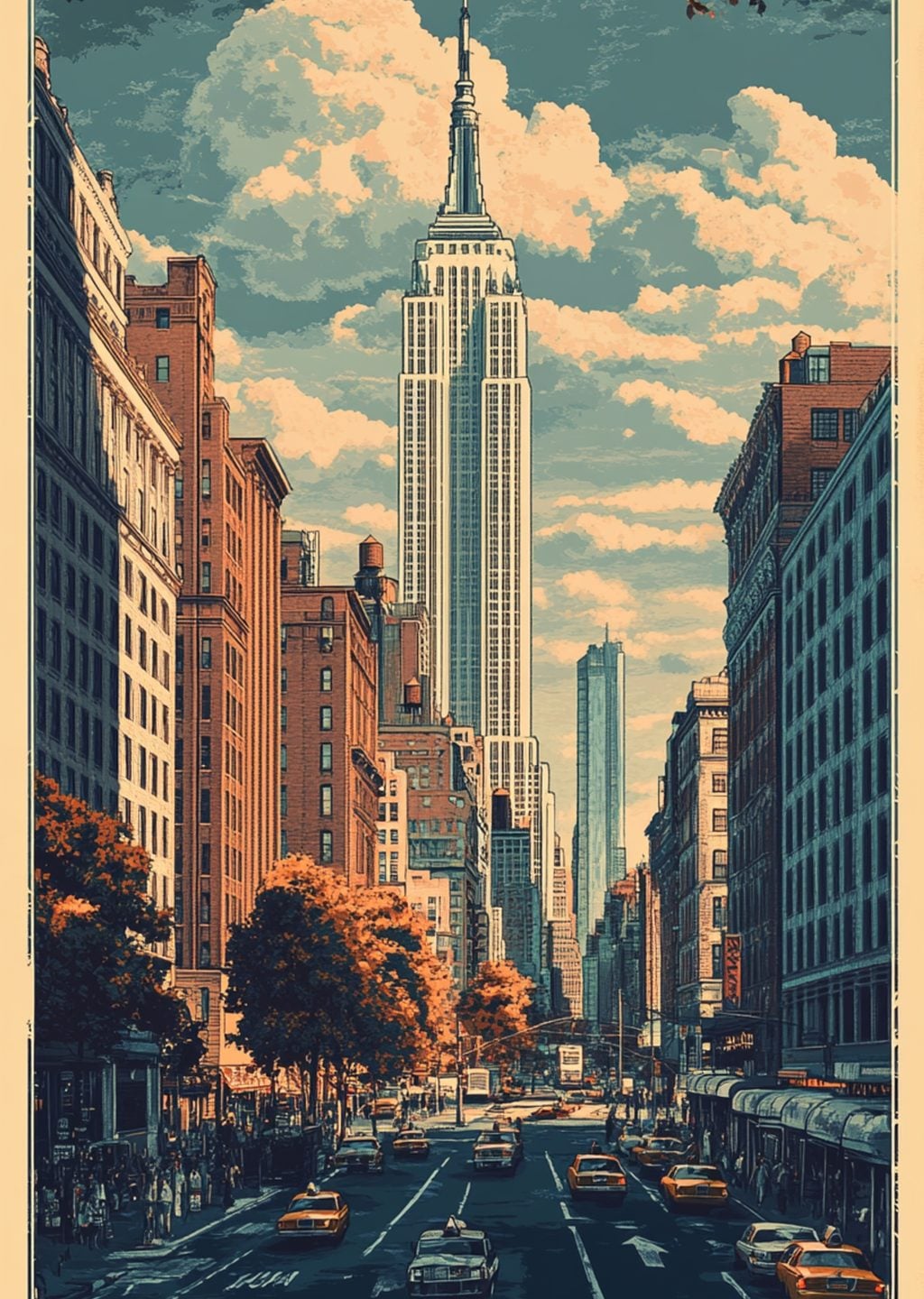 New York Şehir Manzarası Sanat