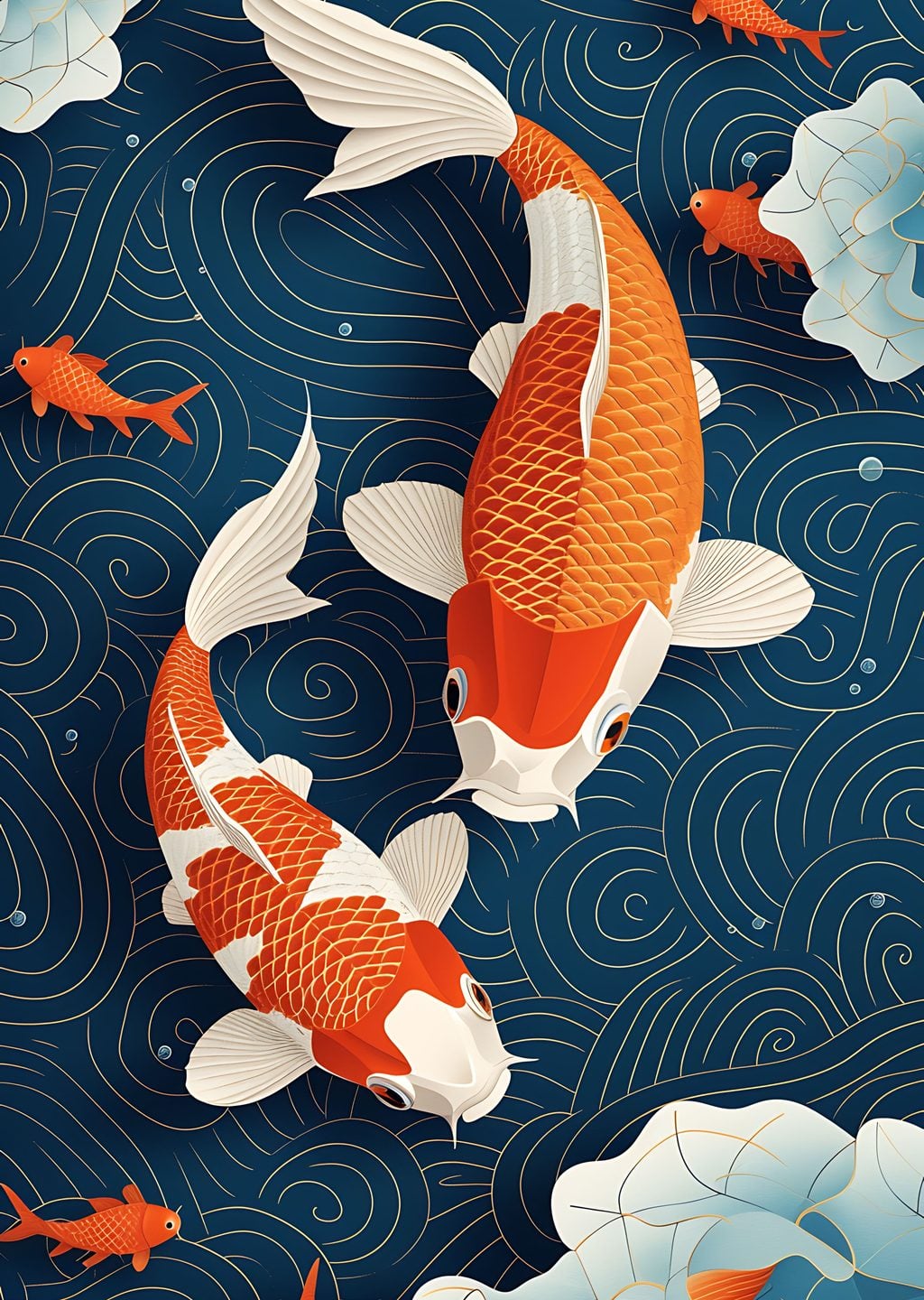 Koi Balıkları: Suyun Dansı