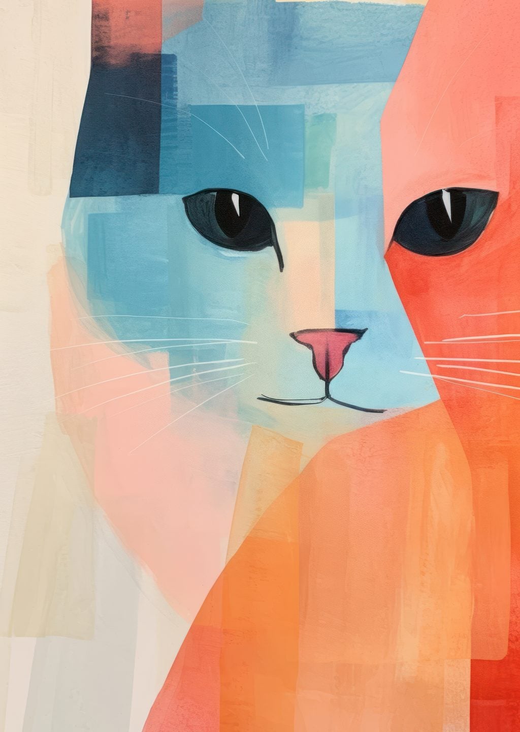 Soyut Kedi Portresi