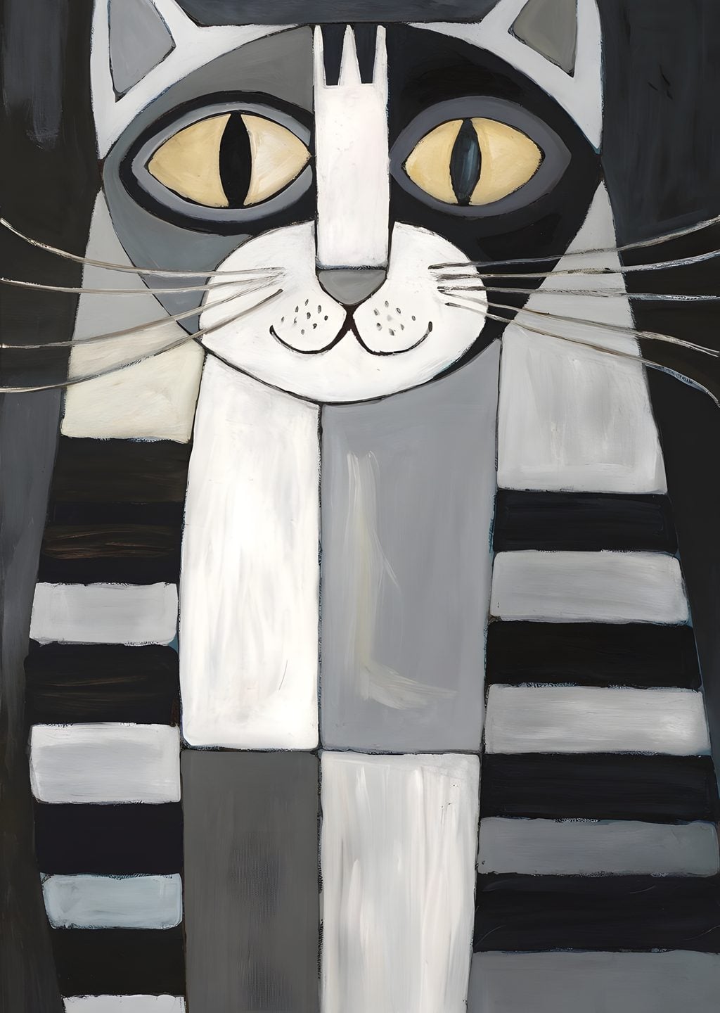 Soyut Kedi İllüstrasyonu