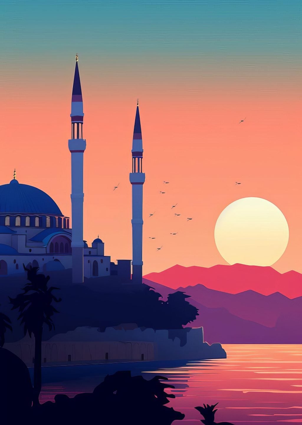 İstanbul Silueti: Gün Batımı