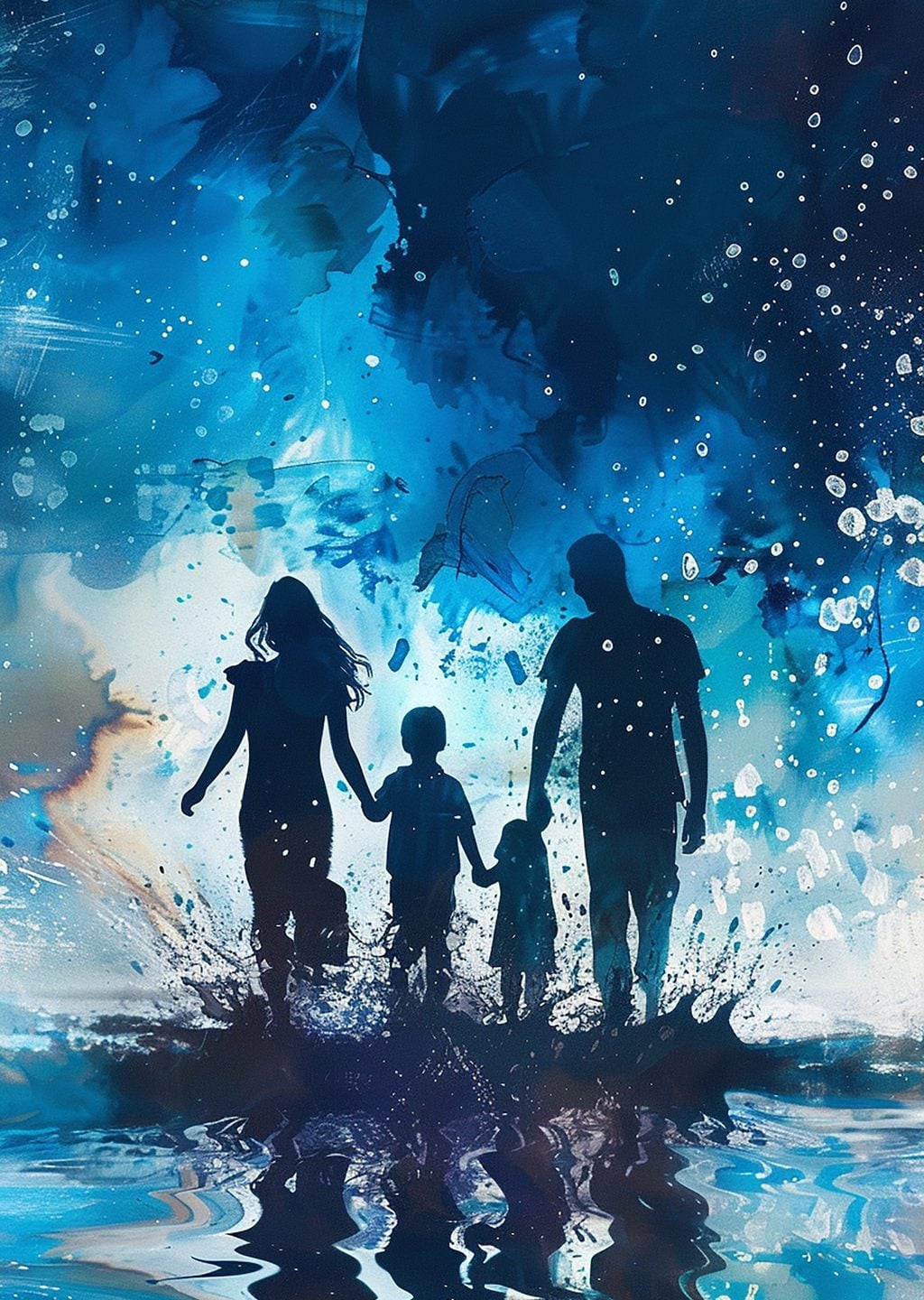 Aile ve Doğa Temalı Soyut Sanat