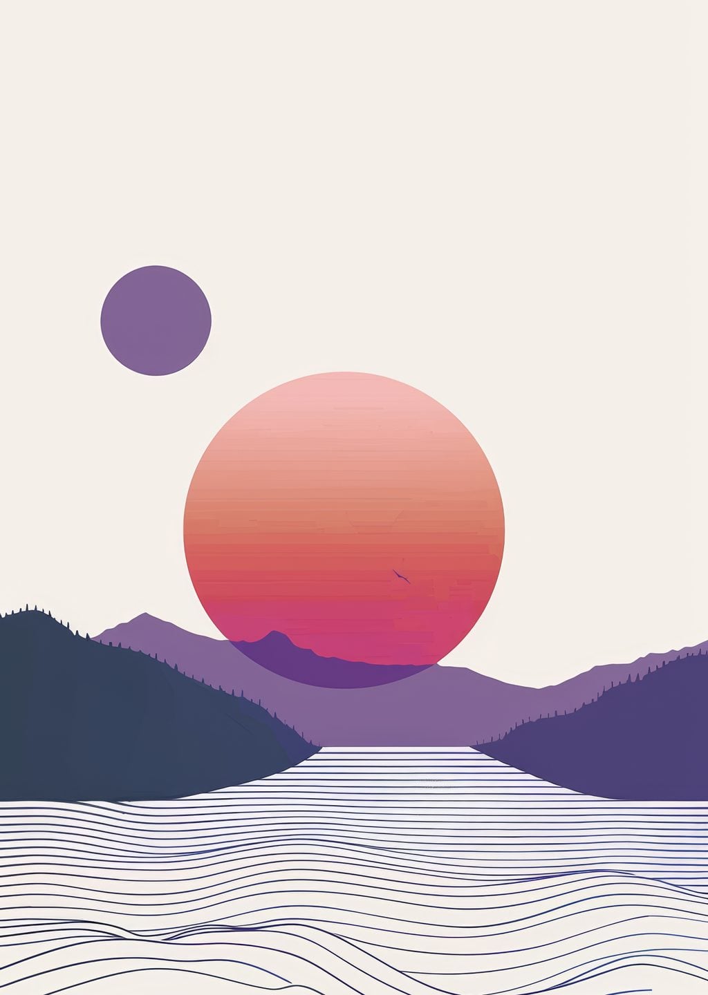 Minimalist Doğa Manzarası