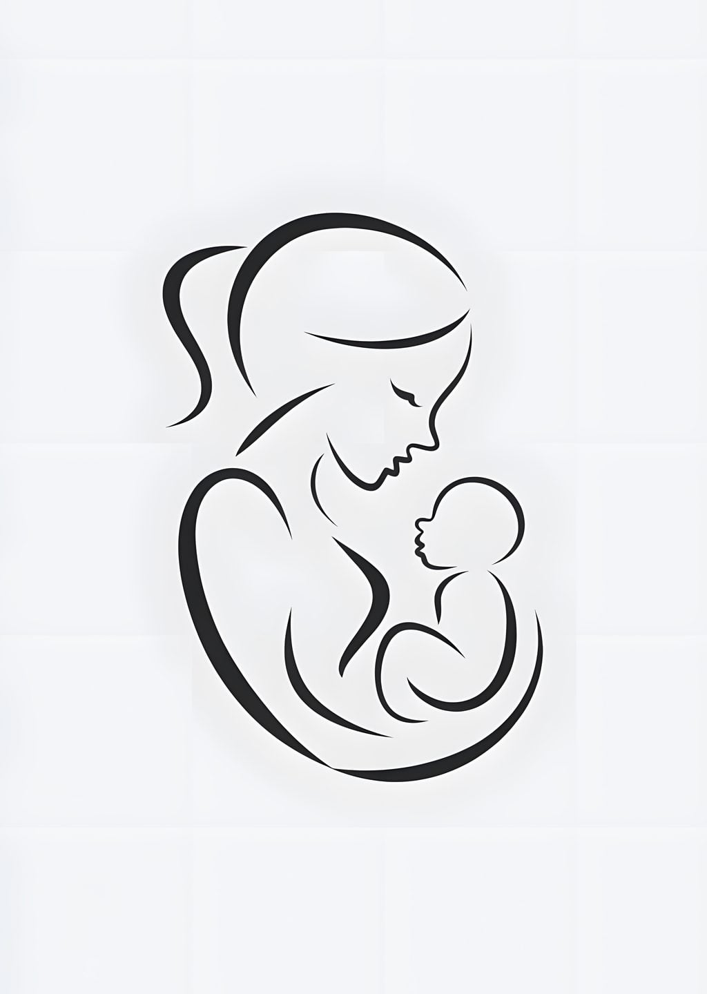 Anne ve Bebek Silueti