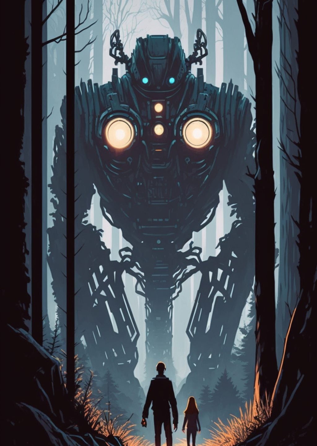 Dev Robot ve İki Kişi
