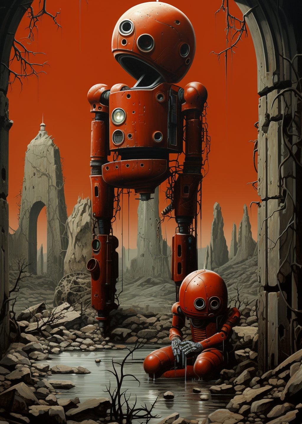 Robot Artplaka Poster