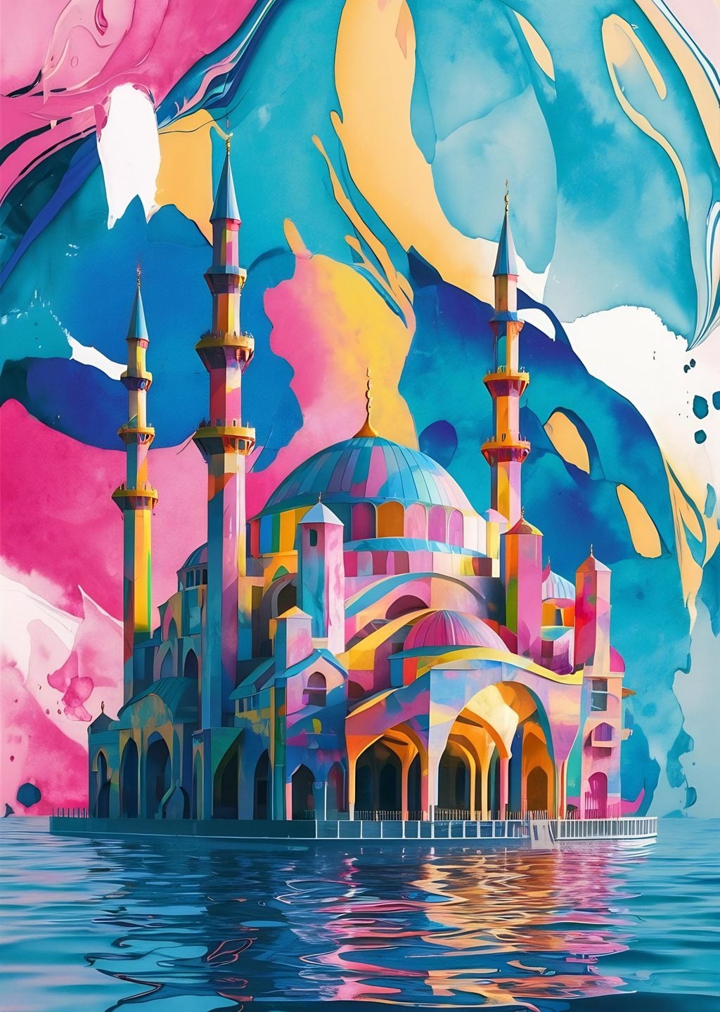Renkli Camii Sanat Eseri