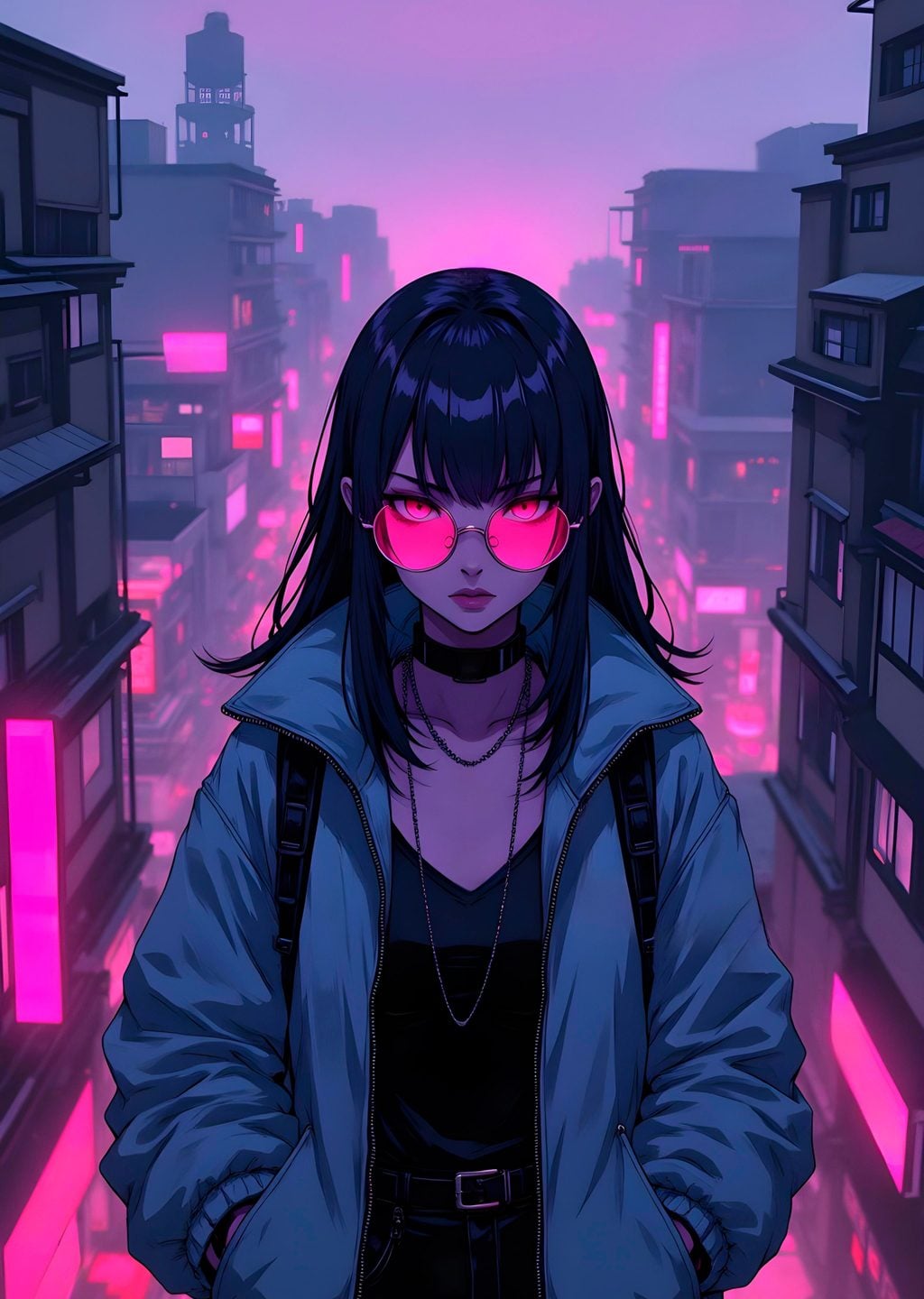 Cyberpunk Şehir Manzarası