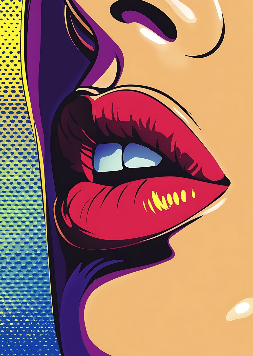 Nattysiri Pop Art İllüstrasyonu