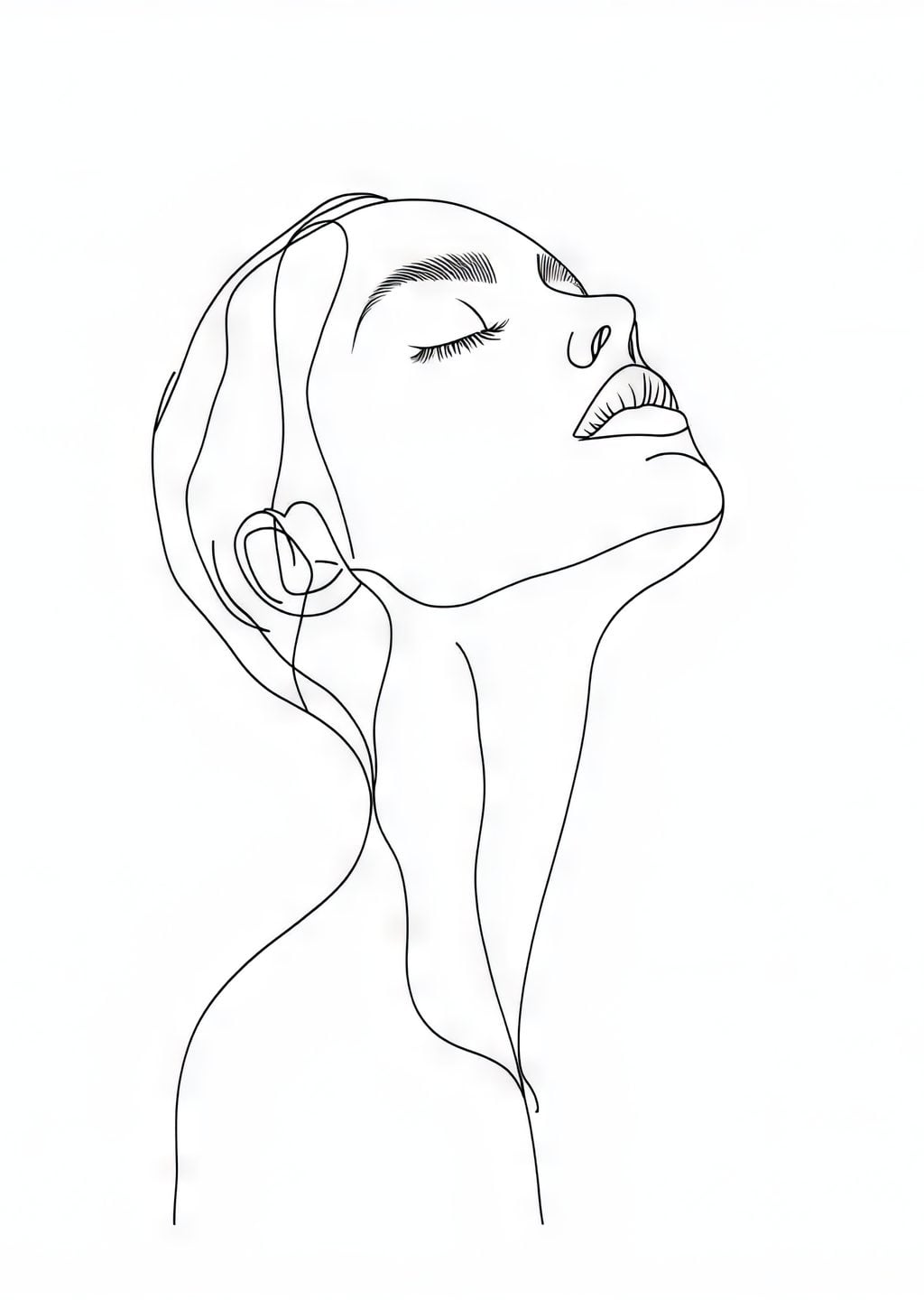 Minimalist Kadın Portresi