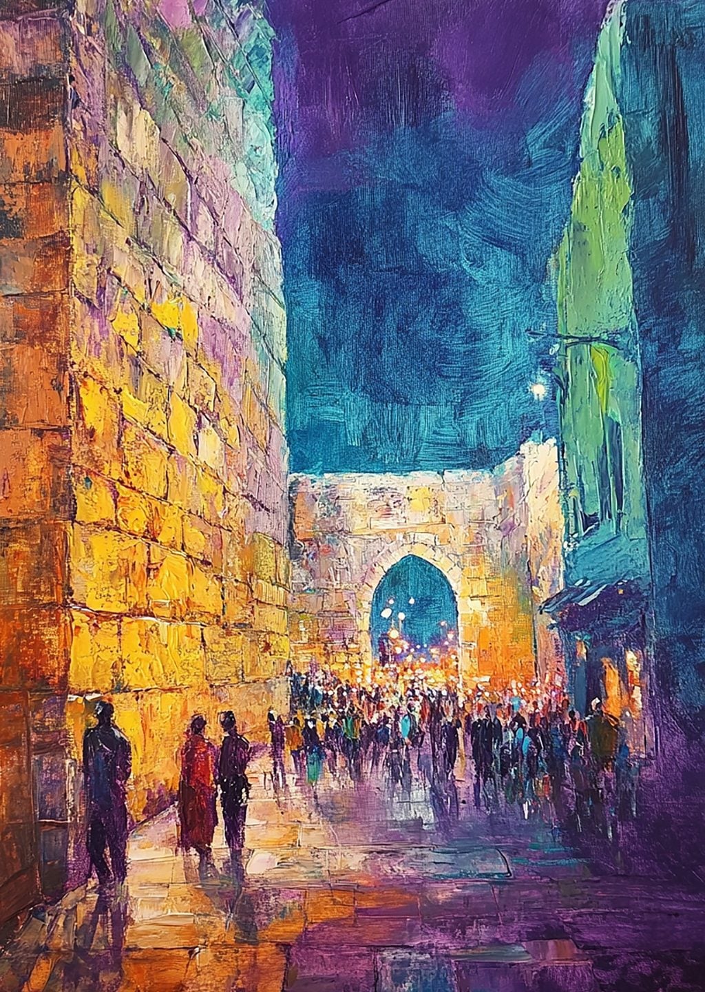 Kudüs'te Bir Sokak Sahnesi