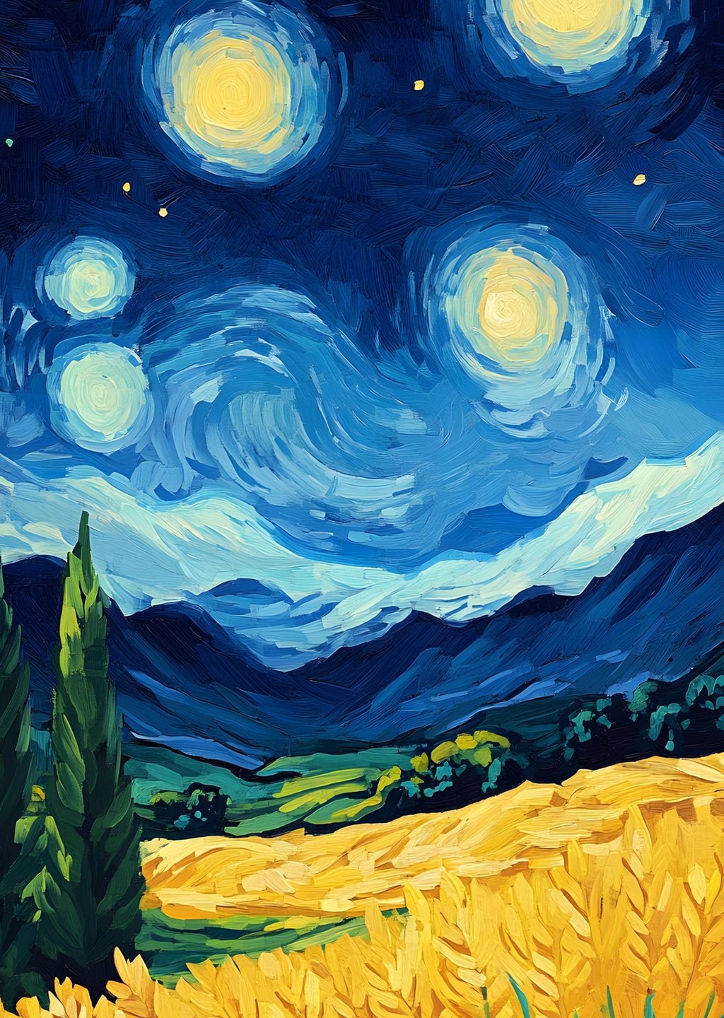 Vincent van Gogh Yıldızlı Gece