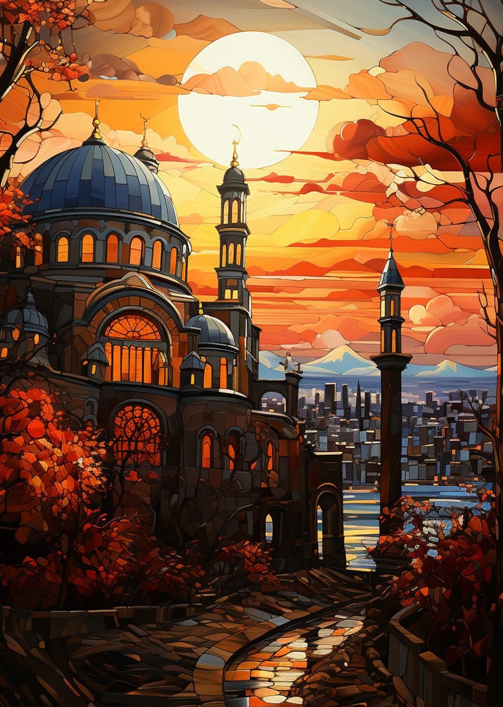 İstanbul'da Gün Batımı Manzarası