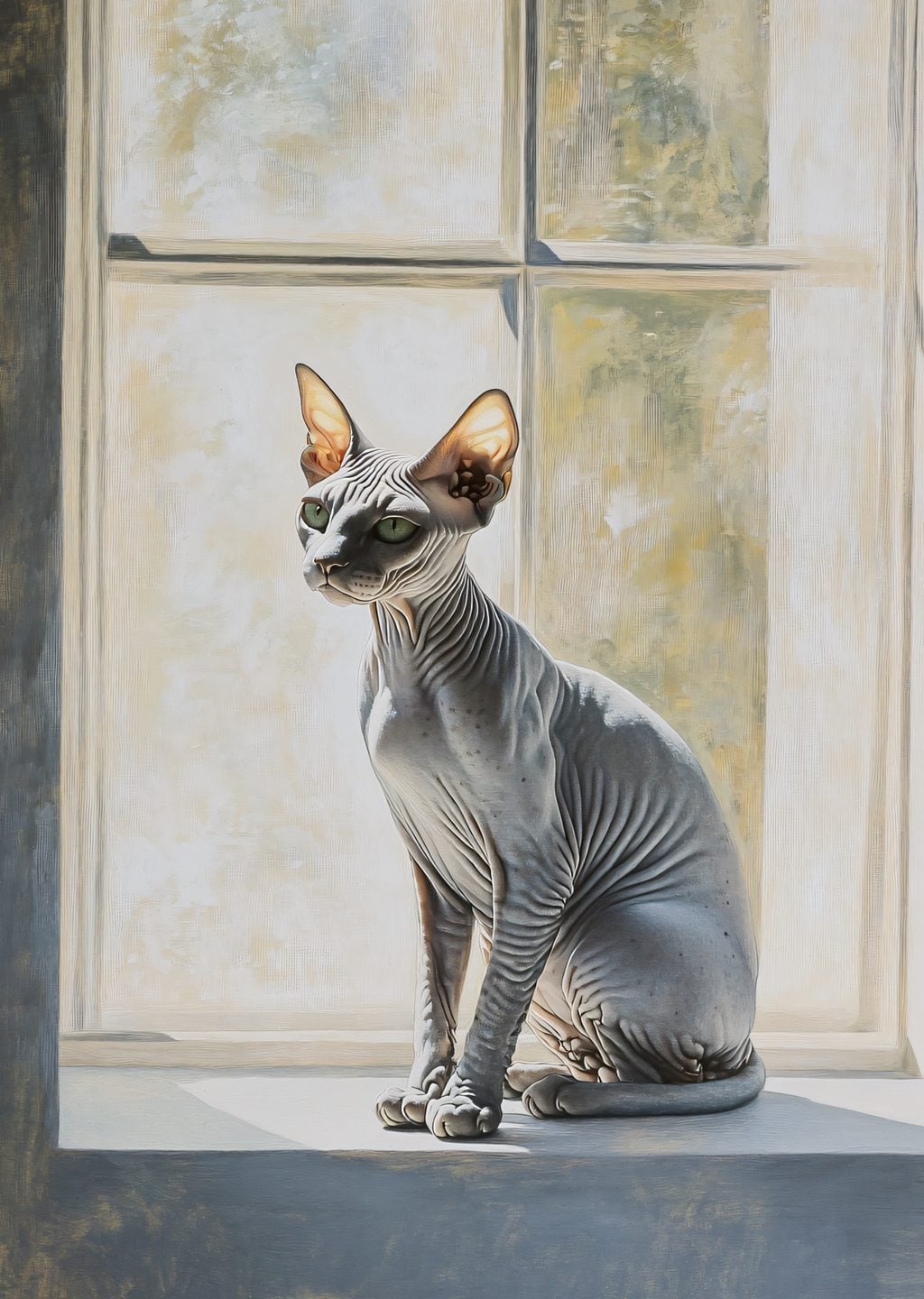 Sphynx Kedisi: Işıkta Duran Zarafet