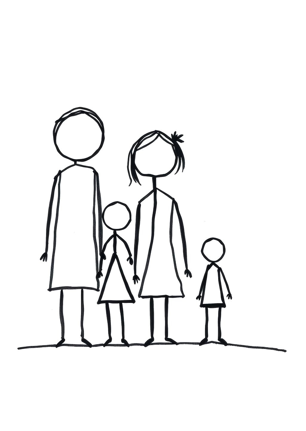 Aile Portresi Çizimi