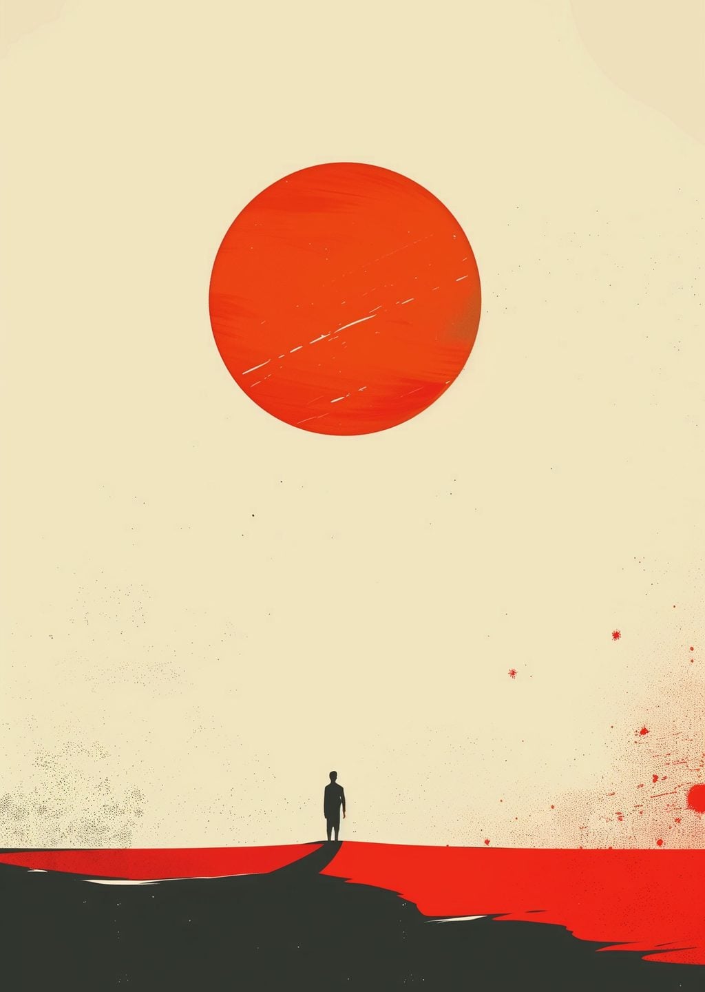 Minimalist Güneş Manzarası