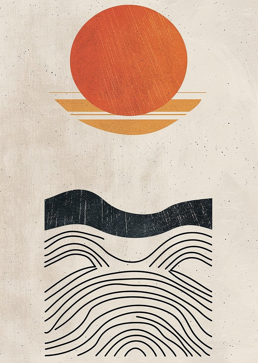 Minimalist Güneş Batışı