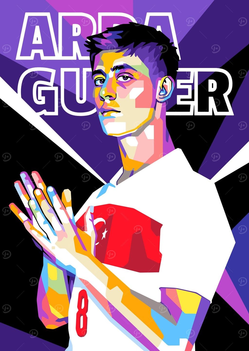 Arda Güler Pop Art Futbol Posteri