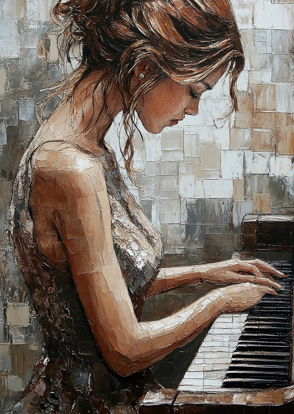 Piyano Çalan Kadın: Sanat Eseri