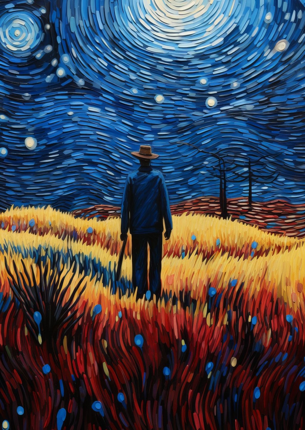 Yıldızlı Gece Manzarası