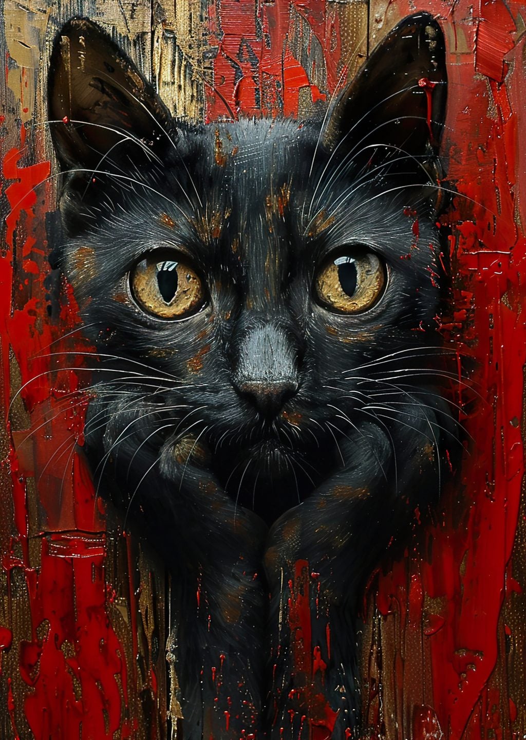 Gizemli Kedi Portresi
