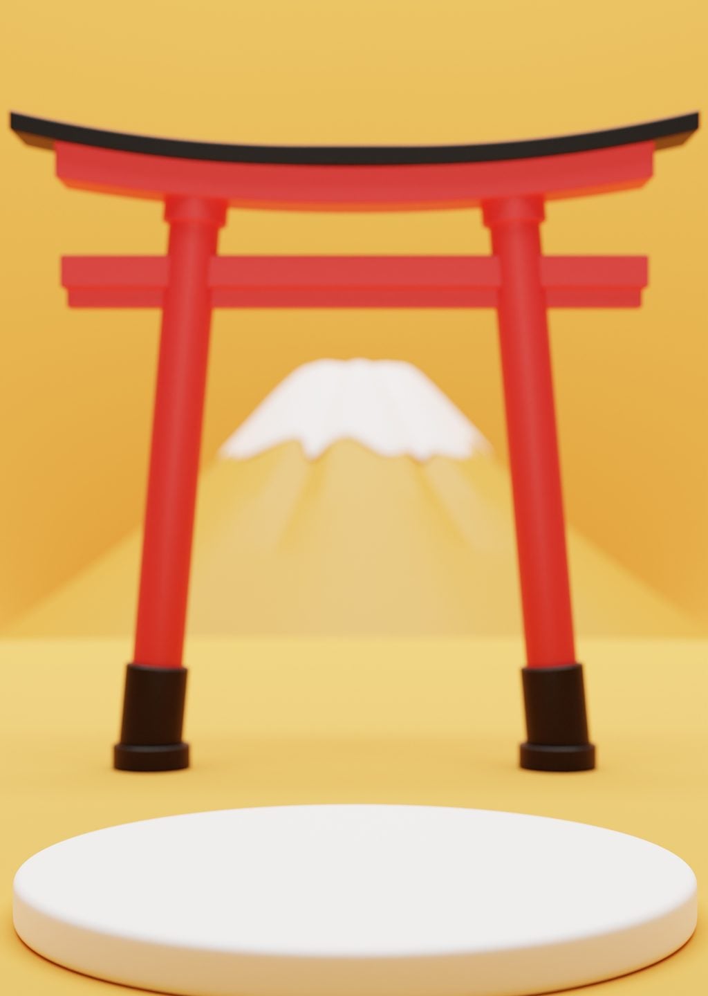 Torii Kapısı ve Fuji Dağı: Japon Kültürü