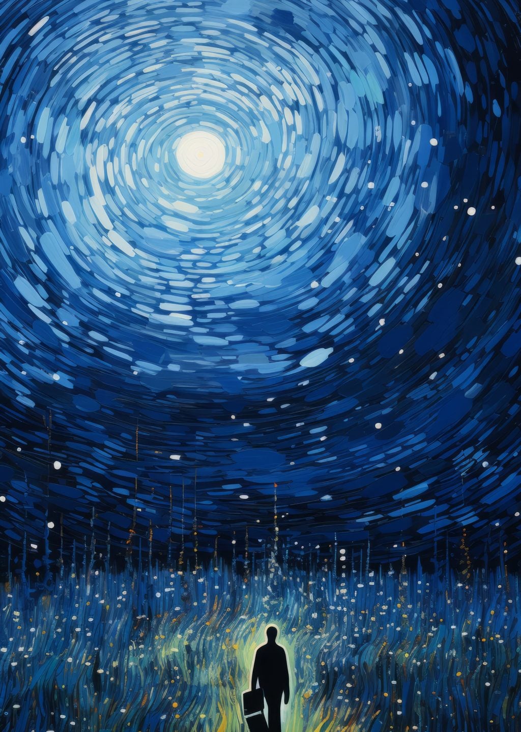 Gece Gökyüzünde Yürüyüş