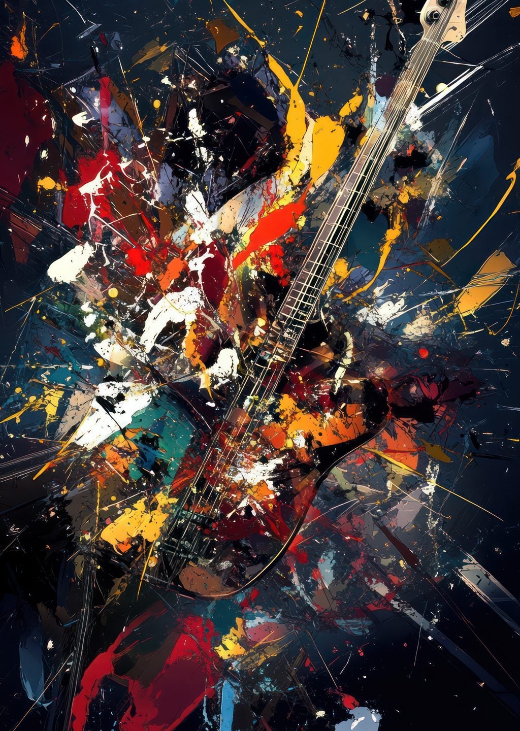 Renkli Elektro Gitar