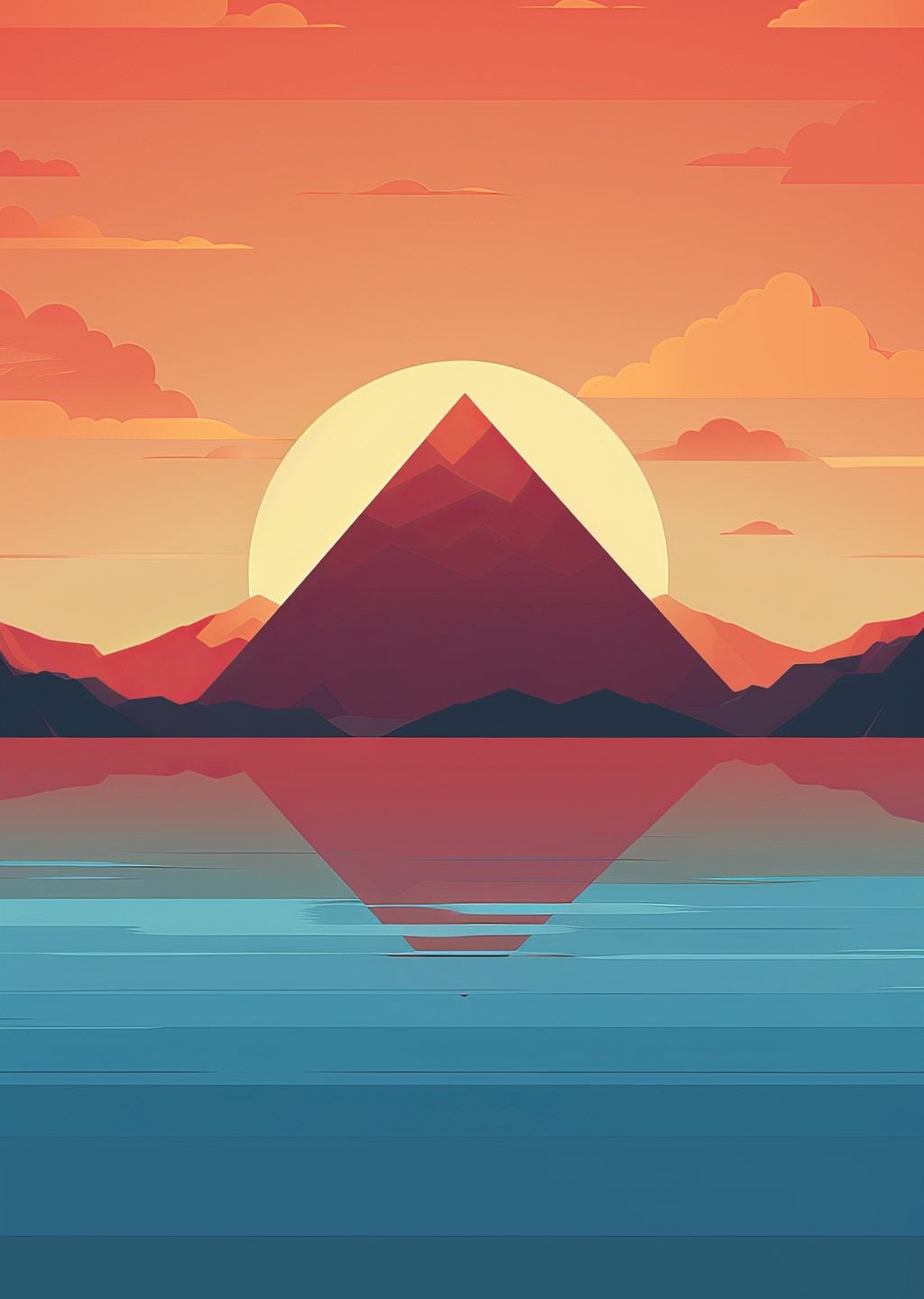 Minimalist Piramit Manzarası