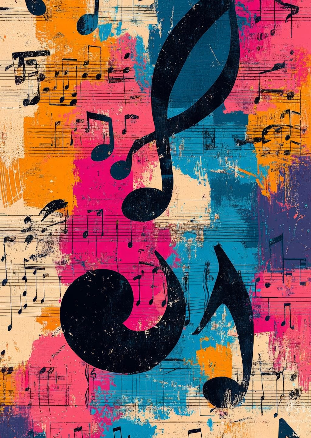 Müzik Notaları Deseni