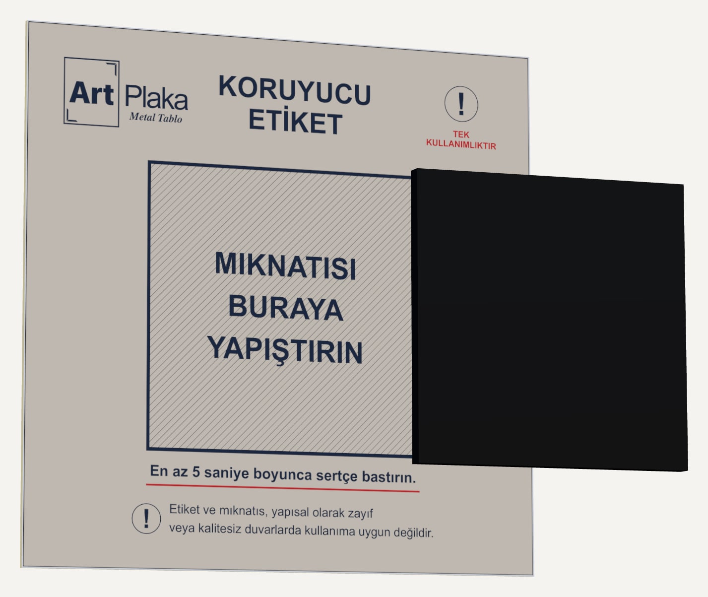 ArtPlaka Koruyucu Etiket ve Mıknatıs Seti